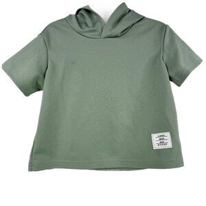 Green Short Sleeve Hoodie Size: 2-3Y